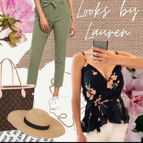 🟡 SALE! SOBE Black Floral Wrap Camisole - Picture 9 of 11